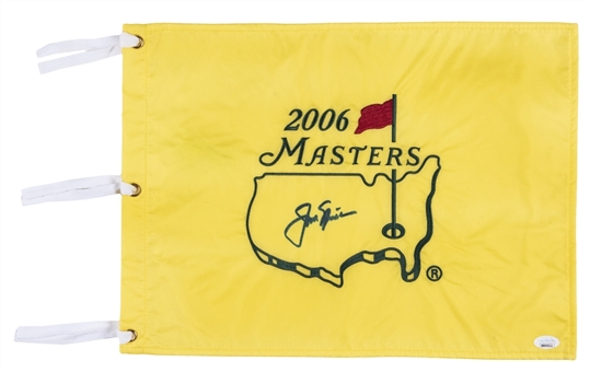2006 Masters Jack Nicklaus Signed Pin Flag (JSA)